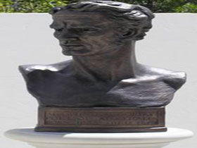 Adam Lindsay Gordon Bronze Bust - Accommodation Melbourne 0