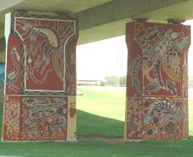 Cowra Bridge Pylons - Accommodation Melbourne 0