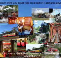 Great Rail Experiences  Tasmania Tour 2017 - Accommodation Melbourne