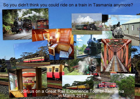 Great Rail Experiences  Tasmania Tour 2017 - Accommodation Melbourne 0