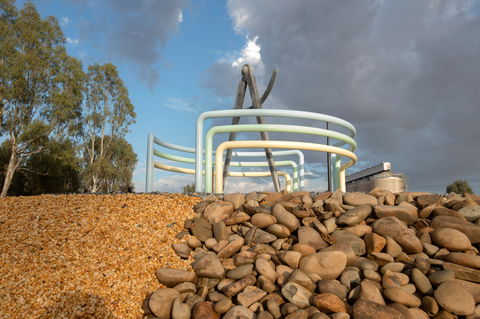 Lyrics, Landscapes And Lintels - Leeton Public Art Trail - Accommodation Melbourne 1