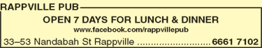 Rappville Pub - Melbourne 4u 1