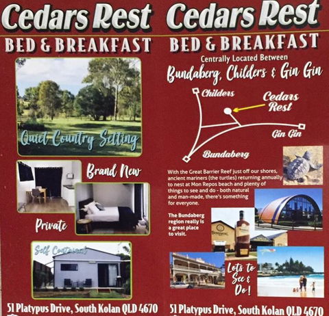 Cedars Rest Bed & Breakfast - Accommodation Melbourne 1