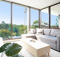 Designer Apartment with Balcony in Quiet Suburb