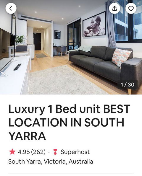Luxury 1 Bed Unit BEST LOCATION IN SOUTH YARRA - Accommodation Melbourne 3