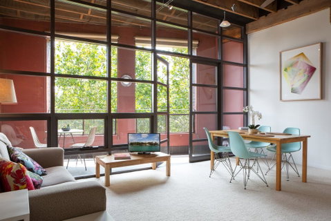 Warehouse Apartment With Balcony In Trendy Area - Accommodation Melbourne 0