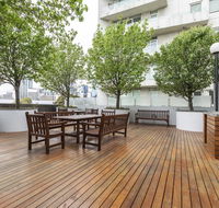 of SouthbankLight filled apartmentHUGE private terrace with city viewsParkingPoolGymWiFi - Accommodation Melbourne